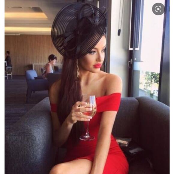 Zara Dress Womens Small Wiggle Bodycon Red Valentine's Day Sexy Jessica Rabbit - Picture 2 of 10